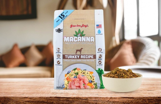 GRANDMA LUCY'S Macanna Turkey Recipe Grain-Free Freeze-Dried Dog Food 1,36kg