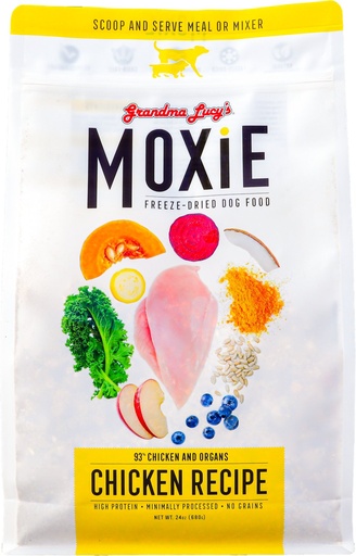 GRANDMA LUCY'S Moxie Chicken Recipe Freeze-Dried Dog Food 680g