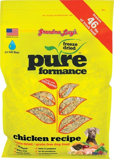 GRANDMA LUCY'S Pureformance Chicken Grain-Free Freeze-Dried Dog Food 1.36kg