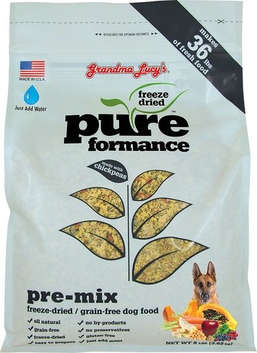 GRANDMA LUCY'S Pureformance Pre-Mix Grain-Free Freeze-Dried Dog Food 4.5kg