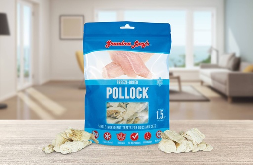 GRANDMA LUCY'S Singles - Pollock Single Ingredient Dog Treats 43g