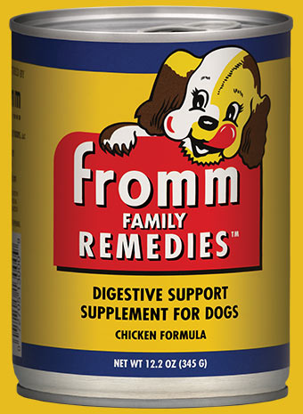 FROMM Family Remedies Chicken Recipe Case of 12 Canned Digestive Support Supplement for Dogs 345g