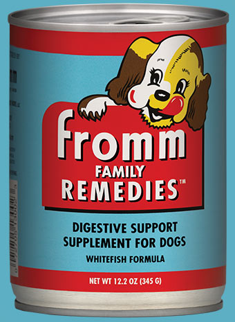 FROMM Family Remedies Whitefish Recipe Case of 12 Canned Digestive Support Supplement for Dogs 345g