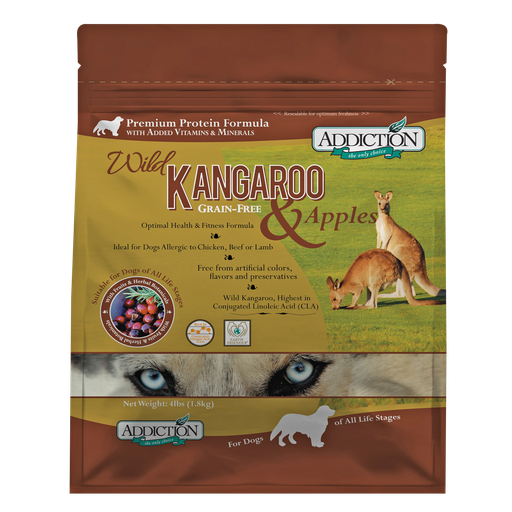 ADDICTION Premium Grain-Free Wild Kangaroo &amp; Apples Dry Dog Food 1.8kg