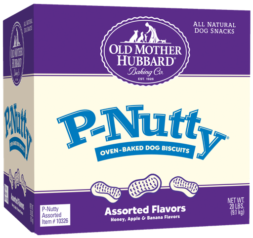 OLD MOTHER HUBBARD P-Nutty Assorted Flavors Biscuits Baked Dog Treats, 9.1kg