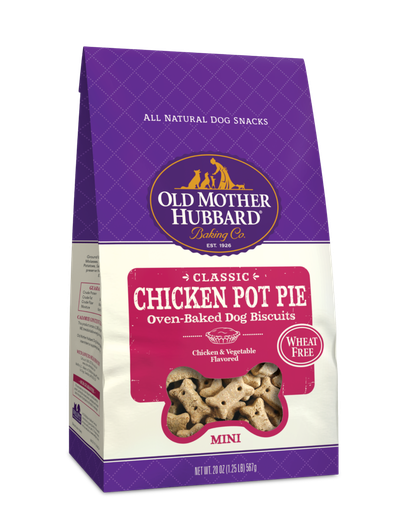 OLD MOTHER HUBBARD Mini Classic Chicken Pot Pie Biscuits Baked Dog Treats, 567g