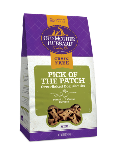 OLD MOTHER HUBBARD Mini Pick Of The Patch Grain-Free Biscuits Baked Dog Treats 454g