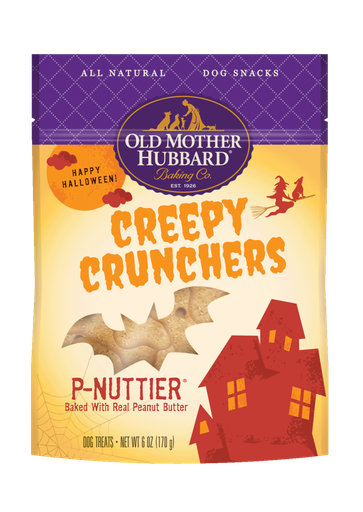 OLD MOTHER HUBBARD Halloween Natural Creepy Cruncher P-Nuttier Dog Treats 170g