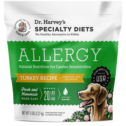 DR HARVEY'S Specialty Diets Allergy Turkey Recipe Adult Grain-Free Dry Dog Food 2.27kg