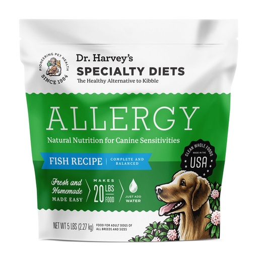 DR HARVEY'S Specialty Diets Allergy Fish Recipe Adult Grain-Free Dry Dog Food 2.27kg