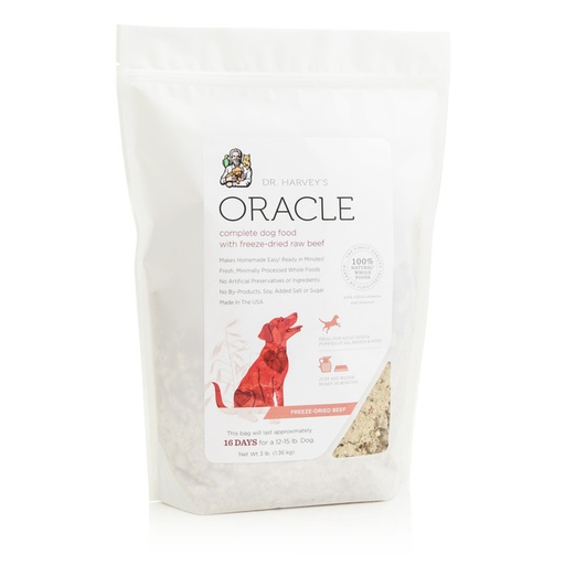 DR HARVEY'S Oracle Grain-Free Beef Freeze-Dried Raw Complete Diet Dog Food 2.7kg