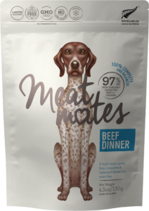 MEAT MATES BEEF DINNER FREEZE DRIED DOG FOOD 400G