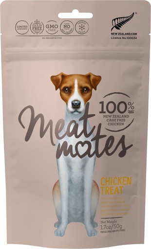 MEAT MATES Chicken Freeze-Dried Raw Dog Treats 50g