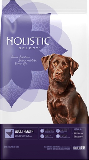 HOLISTIC SELECT Adult Health Chicken Meal &amp; Brown Rice Recipe Dry Dog Food 13.6kg