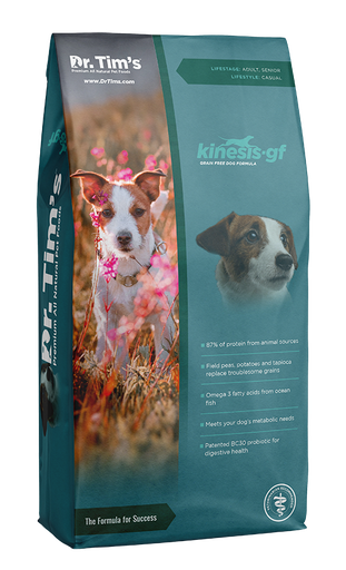 DR TIMS KINESIS PREMIUM GRAIN-FREE ADULT &amp; SENIOR DRY DOG FOOD 13.6KG