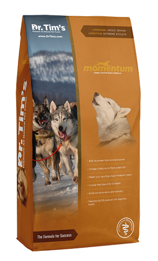 DR TIMS MOMENTUM ULTRA ATHLETE FORMULA DRY DOG FOOD 18.1KG