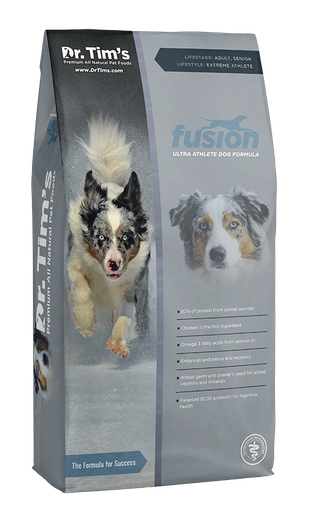 DR TIMS FUSION ULTRA ATHLETIC FORMULA ADULT &amp; SENIOR DRY DOG FOOD 18.1KG