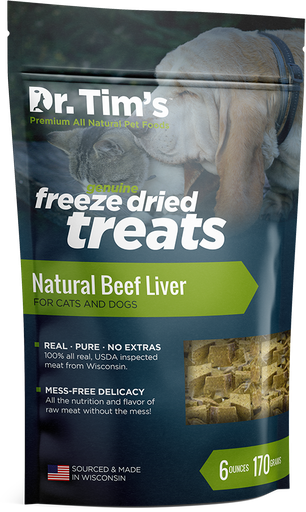 DR TIMS Freeze-Dried Natural Beef Liver Dog Treats 170g