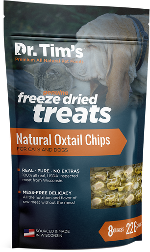 DR TIMS Freeze-Dried Natural Oxtail Chips Dog Treats 226g