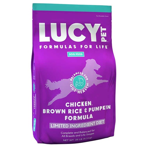 LUCY PET Chicken, Brown Rice &amp; Pumpkin Limited Ingredient Diet Formula Dry Dog Food 11.8kg