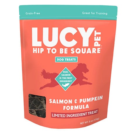 LUCY PET Hip to Be Square Salmon and Pumpkin Dog Treats 170g