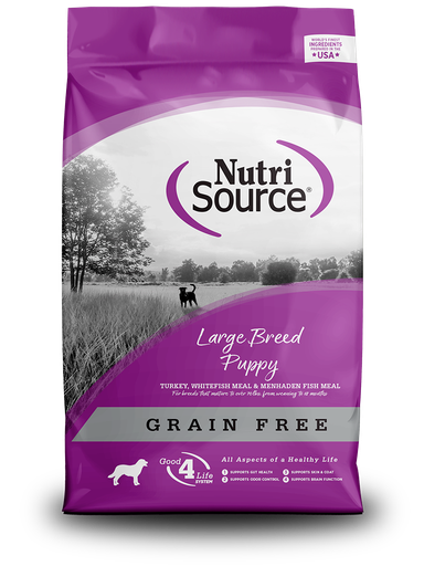 NUTRI SOURCE Large Breed Puppy Recipe Grain Free Puppy Dry Dog Food 13.6kg