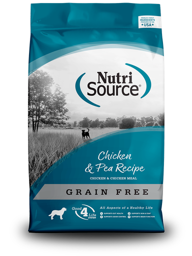 NUTRI SOURCE Chicken &amp; Pea Recipe Grain Free Puppy Dry Dog Food 13.6kg