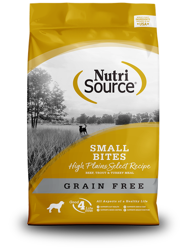 NUTRI SOURCE Small Bites High Plains Select Recipe Grain Free Puppy Dry Dog Food 6.8kg