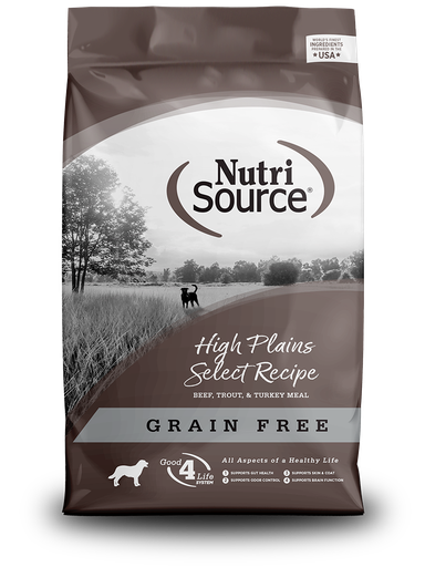 NUTRI SOURCE High Plains Select Recipe Grain Free Puppy Dry Dog Food 13.6kg