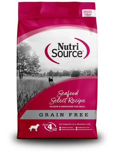 NUTRI SOURCE Seafood Select Recipe Grain Free Dry Dog Food 13.6kg