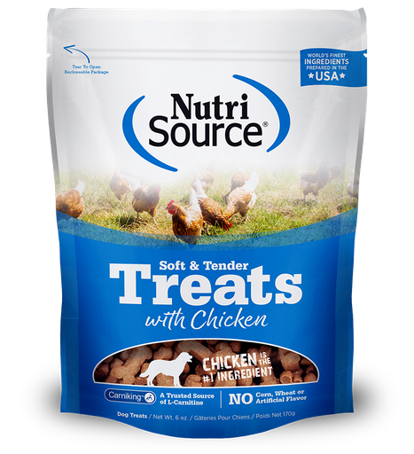 NUTRI SOURCE Soft &amp; Tender Chicken Healthy Dog Treats 170g