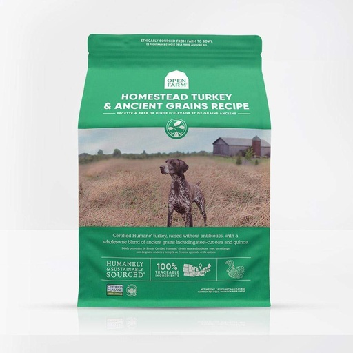 OPEN FARM Homestead Turkey &amp; Ancient Grains Dry Dog Food 10kg