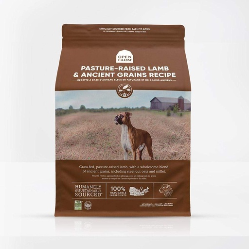 OPEN FARM Pasture-Raised Lamb &amp; Ancient Grains Dry Dog Food 10kg