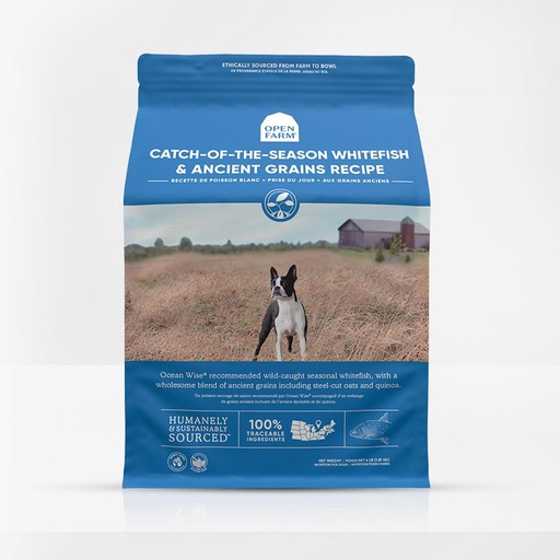 OPEN FARM Catch-of-the-Season Whitefish &amp; Ancient Grains Recipe Dry Dog Food 10kg