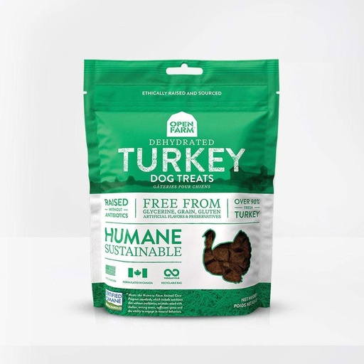 OPEN FARM Dehydrated Turkey Grain-Free Dog Treat 127g