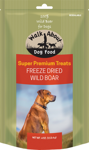 WALK ABOUT Grain-Free Freeze Dried Wild Boar Dog Treats 113g