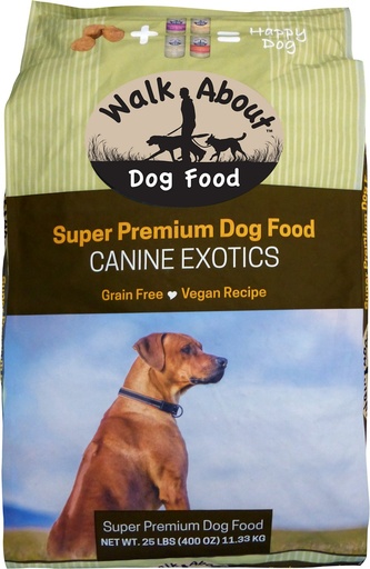 WALK ABOUT Canine Exotics Vegan Recipe Grain-Free Dry Dog Food 11.33kg