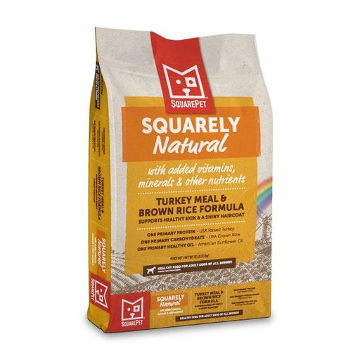 SQUAREPET Squarely Natural Turkey Meal &amp; Brown Rice Limited Ingredient Dry Dog Food 10kg
