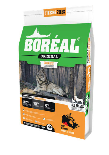 BOREAL ORIGINAL TURKEY - GRAIN FREE DRY DOG FOOD 11.3KG