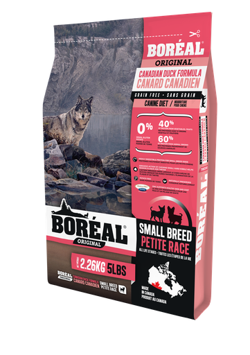 BOREAL ORIGINAL SMALL BREED DUCK - GRAIN FREE DRY DOG FOOD 5.44KG