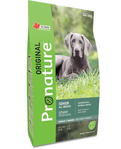 PRO NATURE ORIGINAL CHICKEN WITH OATMEAL RECIPE SENIOR ALL BREED DRY DOG FOOD 2.27KG