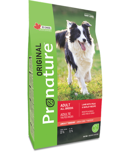 PRO NATURE ORIGINAL LAMB WITH PEAS &amp; BARLEY RECIPE ADULT ALL BREED DRY DOG FOOD 2.27KG