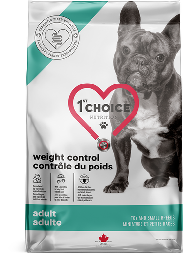 1ST CHOICE Weight Control Adult Toy and Small Breeds Dry Dog Food 4.5kg