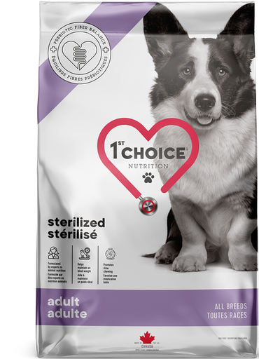 1ST CHOICE Sterilized, Chicken Formula Adult All Breeds Dry Dog Food 4.5kg