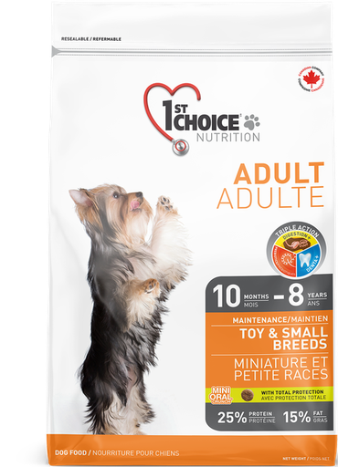 1ST CHOICE Maintenance, Chicken Formula Toy and Small Breeds Adult Dry Dog Food 7kg