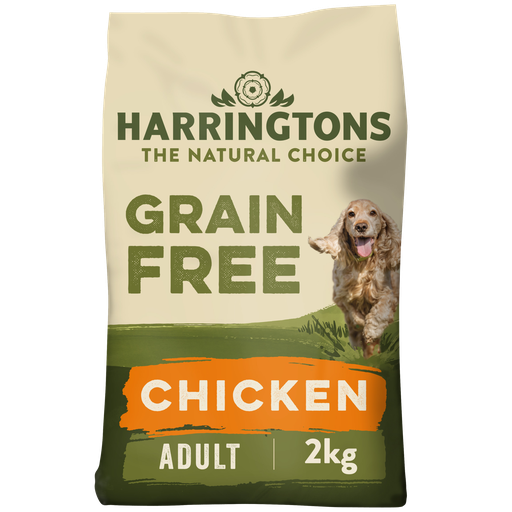 HARRINGTONS COMPLETE GRAIN FREE HYPOALLERGENIC CHICKEN &amp; SWEET POTATO PACK OF 4 DRY DOG FOOD 2KG