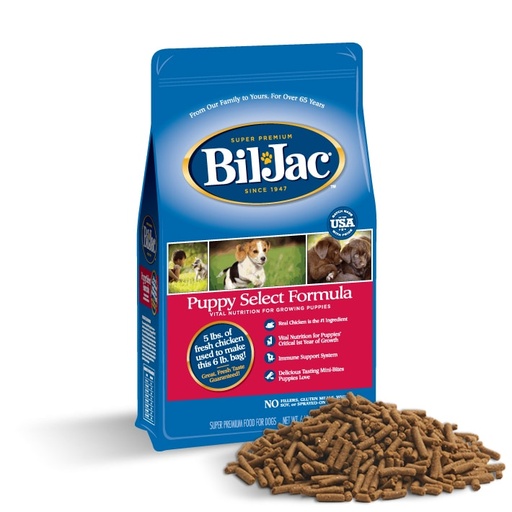 BIL-JAC Puppy Select Chicken Recipe Dry Dog Food 13.6kg