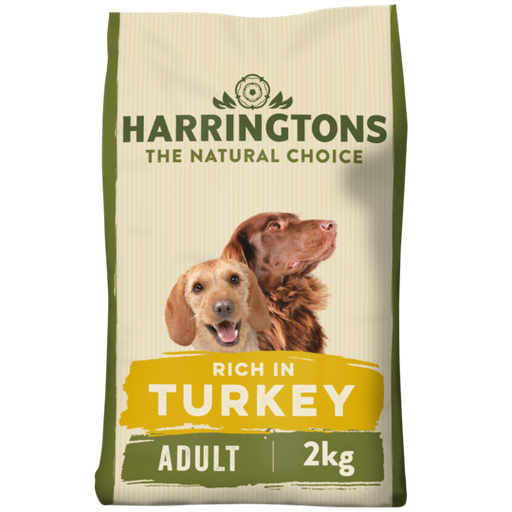 HARRINGTONS COMPLETE RICH IN TURKEY &amp; VEGETABLE PACK OF 4 DRY DOG FOOD 2KG