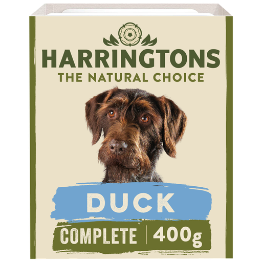 HARRINGTONS DUCK WITH POTATO &amp; VEGETABLES GRAIN FREE PACK OF 8 WET DOG FOOD 400G