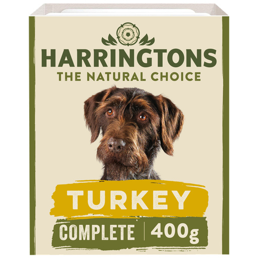 HARRINGTONS TURKEY WITH POTATO &amp; VEGETABLES GRAIN FREE PACK OF 8 WET DOG FOOD 400G